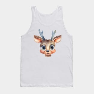 Deer Watercolor Tank Top